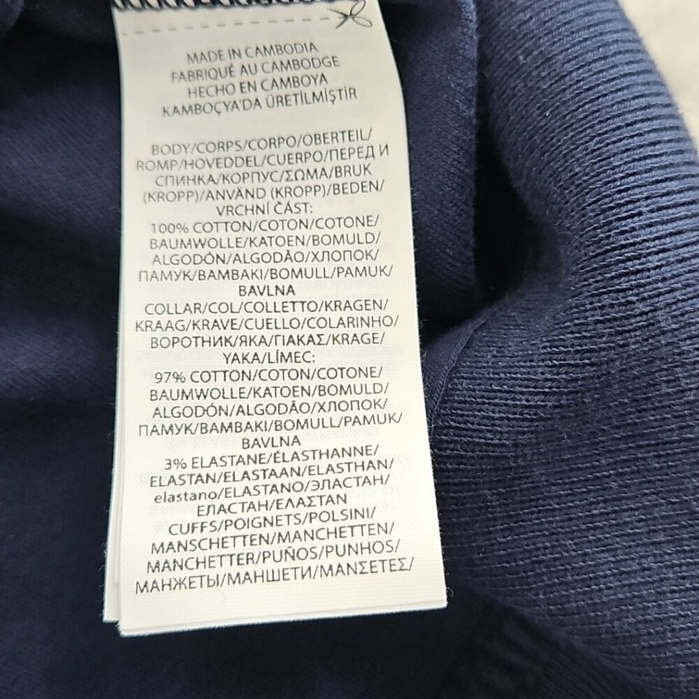 Polo Ralph Lauren Performance Jacket‎ Men's XL Navy Blue & White Track NEW NWT - Picture 10 of 16